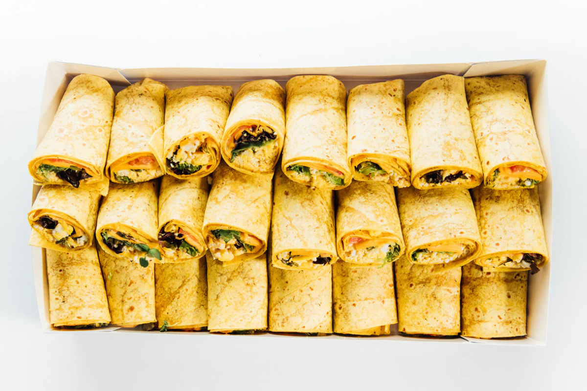 office breakfast catering wraps platter