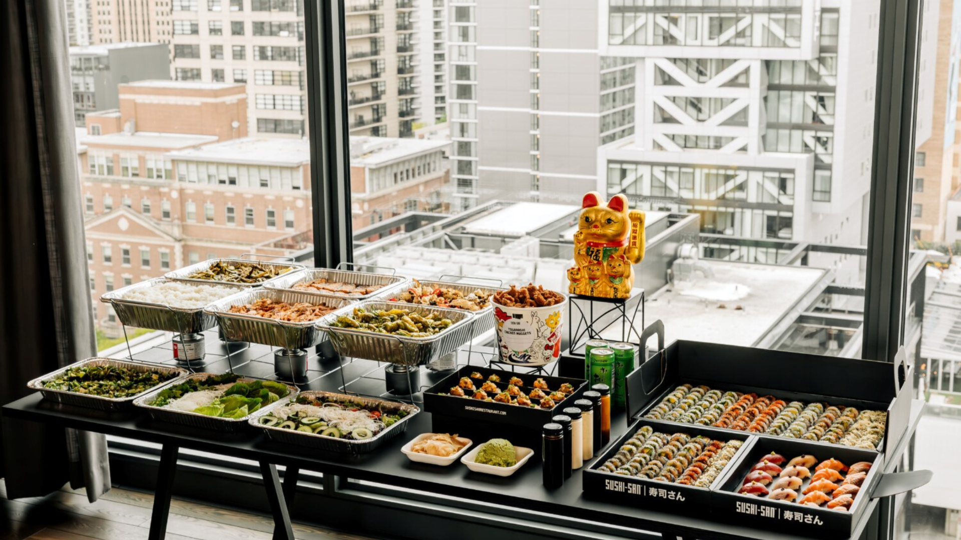 lunch catering durham nc setup for corporate office meeting